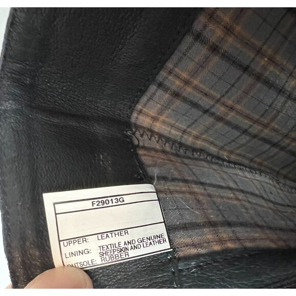 Ugg Australia Women Black Leather Riding Style Fashion Boots Size 5 F29013G - Picture 10 of 12